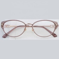 Gafas Ópticas con Diseño de Ojo de Gato, Lentes CR39 con Protección Anti-Luz Azul, Montura Ligera para Unisex