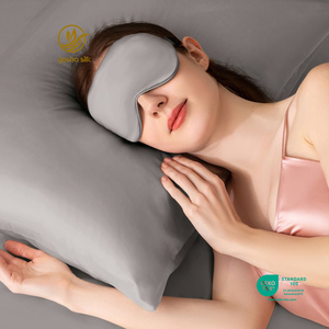 Masque de sommeil de luxe en soie de mûrier 100% <span class=keywords><strong>Yasha</strong></span> Premium 19 Momme Grade 6A, doux, respirant, avec logo personnalisé, pour la maison, l'hôtel et les voyages (lot de quatre) - Product Image 2