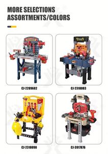 Maison de jeu pour enfants en plastique à assembler soi-même, table de jeu, atelier de réparation, jouet mécanicien, super ensemble d'outils de luxe, jouets - Product Image 6