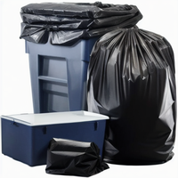23 24 55 60 64 65 gallons 150 litres 240l Sac poubelle en poly recyclable robuste extra large Sacs poubelle en plastique noir bleu