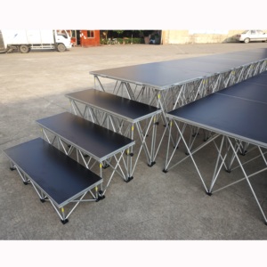 Portable concert stage riser aluminum modular stage design - Product Image 3