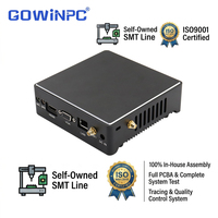 Mini PC Industrial CAN Bus Intel Celeron N2840 J1800 J1900 Sin Ventilador -20~60 ° C para Gestión de Flotas y Diagnóstico de Vehículos