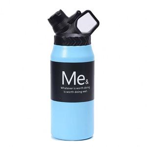 Bouteille de voyage d'extérieur 750 ml 950 ml en acier inoxydable 304, grande capacité, thermos sport isotherme avec couvercle - Product Image 2