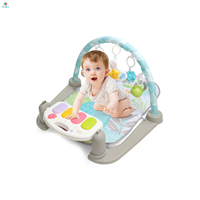 Tapis d'éveil musical pour bébé avec projection de lune et d'étoiles, veilleuse, piano à pieds, jouet éducatif portable et doux