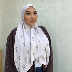 Jersey Premium con sciarpa in Jersey musulmana di diamanti in Jersey di cotone bandane etniche - Product Image 5