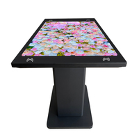 Table tactile interactive multi-touch intelligente de 55 pouces pour hôtel et restaurant, avec charge sans fil, Android ou Windows, écran LCD