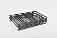 Lit plateforme moderne en métal ENKE Z-11, style vietnamien, pliable avec rangement, tailles Twin/Full/King pour appartement et chambre à coucher