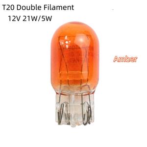 Chất lượng cao <span class=keywords><strong>T20</strong></span> nêm cơ sở duy nhất đôi Filament 12V 21W 5W bóng đèn <span class=keywords><strong>halogen</strong></span> - Product Image 4