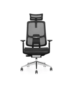 Chaise de bureau ergonomique haut de gamme avec mécanisme de levage CEO Support lombaire Personnes lourdes Matériau en tissu métallique certifié ISO9001