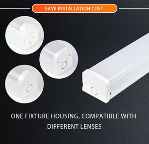 Adjustable Power CCT Linear Trunking System Hanging 4FT 40W <b>Led</b> Batten Light Self Lock Installation Suspending <b>Led</b> Shop Lamp - Product Image 6