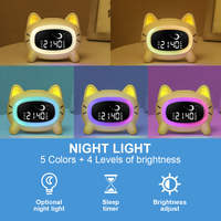 Alarma de elevación del sol para niños pequeños, lámpara de escritorio con movimiento y batería, bonito entrenador de sueño de bebé amazon 2022, rgb, reloj para dormir