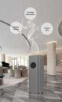 Système de Diffusion de Parfum Commercial pour Climatisation, Machine d'Arôme Sans Eau en Alliage d'Aluminium avec Contrôle Tactile WiFi pour Hôtels et Centres Commerciaux