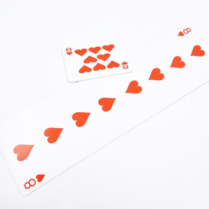Cartes d'allongement et de raccourcissement, 8 de Cœur, King Magic, accessoires de magie amusants, spectacle de talents pour fêtes et festivals. - Product Image 2
