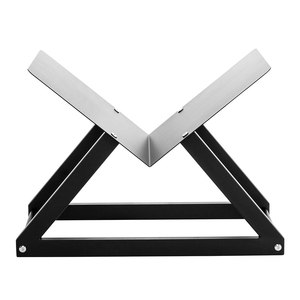 Moderno interno esterno legno da ardere Rack metallo legno di stoccaggio e Log titolare <span class=keywords><strong>per</strong></span> la costruzione di ferro Firepit - Product Image 2