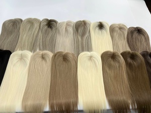ท็อปเปอร์ผมผู้หญิงยอดนิยม สีทองขาว ขนาด 5.5*6.5 โมโนท็อปเปอร์พร้อม PU - Product Image 6