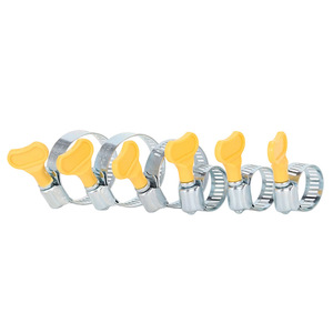 American-Style Plastic Handle <b>Hose</b> Clamp 16-25mm Galvanized Iron For Water <b>Gas</b> <b>Hoses</b> - Product Image 1