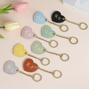 Colorful PU Leather Cute Women Heart Shaped Pendants Love Keychain Holder Stylish <b>Key</b> <b>Rings</b> <b>Bag</b> Accessory for GIfts - Product Image 1