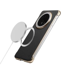 Étui magnétique <span class=keywords><strong>en</strong></span> <span class=keywords><strong>cuir</strong></span> véritable mince et léger pour téléphone portable pour Huawei Mate 60 - Product Image 5