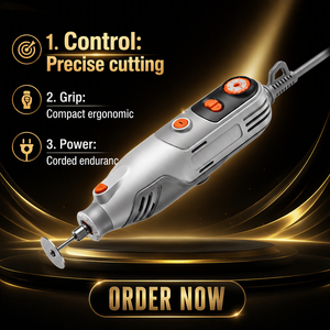 <span class=keywords><strong>Herramienta</strong></span> Rotatoria de Velocidad Variable de 130 W, Amoladora Eléctrica de Grabado con Cable, Estilo <span class=keywords><strong>Dremel</strong></span>, para Manualidades en Metal - Product Image 6
