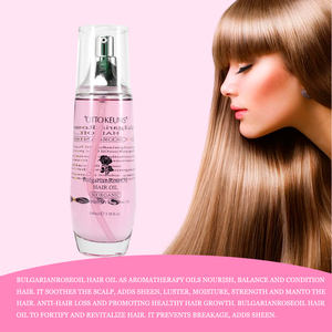 Huile capillaire hydratante et brillante 100 ml, à l'extrait de rose, la meilleure qualité, bio, personnalisable avec logo, marque privée, par le fabricant OEM. - Product Image 3