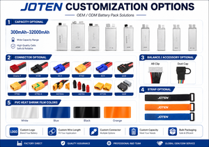 Batterie polymère au lithium JOTEN Factory 6500mAh 6S 22.2V 100C à décharge élevée pour drone de course FPV, UAV, quadricoptère – Fournisseur OEM - Product Image 4