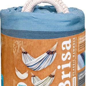 Hamaca Clásica Brisa Color Sal Marina, Capacidad de 200 lb, Resistente a la Intemperie, para Acampar al Aire Libre, Diseño Costero de Poliéster - Product Image 1