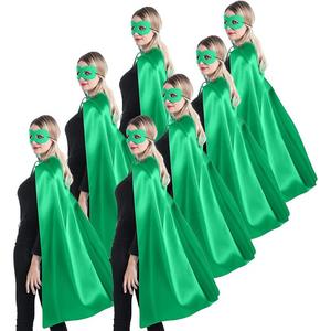 2025 nuevo disfraz de superhéroe capa roja y máscara con cordones adultos mujeres hombres disfraces de Halloween - Product Image 2