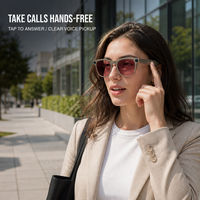 Meilleures lunettes intelligentes IA avec caméra 13,0 MP, capture vidéo 4K Ultra-HD, interaction tactile pour appels sans fil et musique