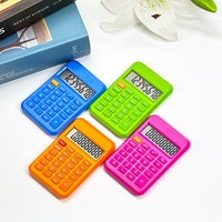 Clavier en caoutchouc mignon promotionnel enfants adorent 8 chiffres électronique mini calculatrice de poche portable personnalisé