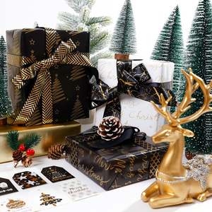 Wholesale 80g <b>Christmas</b> Art <b>Paper</b> 43*300cm Gift <b>Luxury</b> Custom Packaging <b>Wrapping</b> <b>Paper</b> Roll - Product Image 3