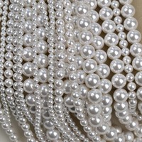 Perles de coquillages des mers du Sud à trous ronds de 2-20 mm, perles de coquillages blancs en vrac pour colliers faits main, origine Yiwu, sans certificat