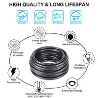 Câble d'alimentation 3 conducteurs fil électrique 14AWG UL2464 fil électrique cordon en PVC câble en cuivre pour éclairage de lampes à bandes LED