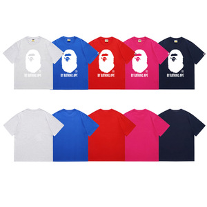 Dropshipping for Men's T-shirt 100% Cotton Jersey O-neck Short Sleeve Streetwear Casual Loose Fit Breathable Gray Blue - Product Image 5