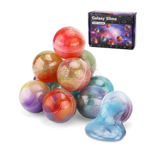 ชุดของเล่นสไลม์สีรุ้ง Zhorya Galaxy Slime ของชำร่วยงานปาร์ตี้ ชุดสไลม์คอสมิก ของเล่นบรรเทาความเครียดสำหรับเด็ก ของขวัญวันเกิด ลูกบอลสไลม์ - Product Image 1
