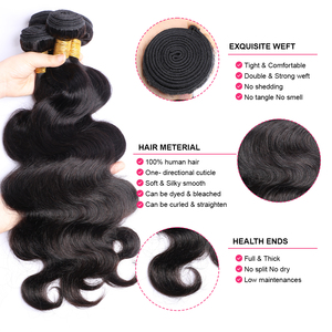 Entrepôt US Paquets de Vague de Corps <span class=keywords><strong>Cheveux</strong></span> Humains 13A Bundles de <span class=keywords><strong>Cheveux</strong></span> Vierges Brésiliens 10 ~ 30 Pouces D'épaisseur Armure Noir <span class=keywords><strong>Naturel</strong></span> <span class=keywords><strong>pour</strong></span> les Femmes - Product Image 2