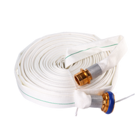 Équipement de pompier 1-6 "tuyau d'incendie en toile de pouce tuyau d'incendie doublé de caoutchouc PVC PU avec tuyau d'incendie de couplage Storz Machino 2.5 pouces