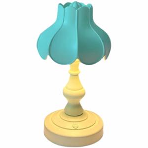 Lámpara de Mesa Creativa Retro con Pantalla de Hoja de Loto, Luz Nocturna de Escritorio, Mini Lámpara de Lectura con Carga USB, Decoración Retro para el Hogar - Product Image 5