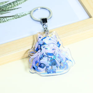 Juno креативный двухсторонний акриловый брелок с принтом, лазерная резка, аниме, голографический Радужный Блеск, эпоксидный Шарм для сумки - Product Image 3