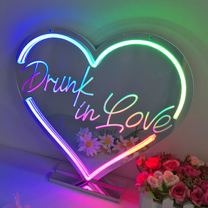 Diseño personalizado acrílico personajes neón te amo carta decoración 3D LED boda confesión tallado coches - Product Image 1