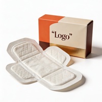 Protège-slips ailés jetables en coton pur biologique biodégradable, serviettes hygiéniques féminines aux herbes ultra-minces à haute absorption anti-fuites