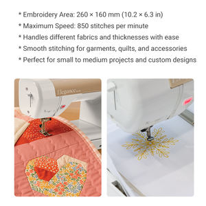 簡単操作 リコマ RSE5000 家庭用 コンピューターミシン刺繍機 縫製機能内蔵 - Product Image 5