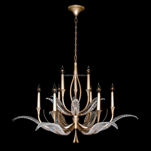 <span class=keywords><strong>Lustre</strong></span> antique doré, style classique minimaliste rustique, lampe à bougies pour grandes pièces, style ferme noir pour salle à manger - Product Image 1