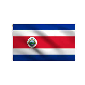 ธงประจำชาติของประเทศริก้า3X5ฟุตทำจากโรงงานสั่งทำโพลีเอสเตอร์พร้อมพิมพ์โลโก้แบนเนอร์คอสต้าริก้า - Product Image 3