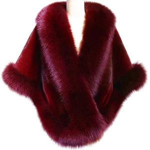 Abrigo de Invierno de Moda Nueva, Chaqueta Gruesa con Pelo de Zorro y Visón, Capa Cálida Corta Tipo Cheongsam - Product Image 5