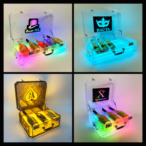 กล่องไวน์ทรงสี่เหลี่ยมผืนผ้าแบบมีไฟ LED ยี่ห้อ Oscar สำหรับงานปาร์ตี้ พร้อมโลโก้ที่ปรับแต่งได้ - Product Image 5