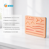 Kit de pratique de Suture médicale professionnelle de haute simulation modèle de formation de Suture de peau de tampon de Silicone de qualité alimentaire durable pour la formation