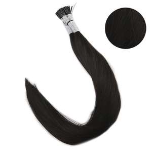 Punta de queratina italiana de la mejor calidad, punta de palo preadherida, extensiones de cabello humano indio con punta I - Product Image 3