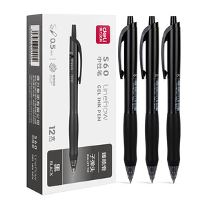 Deli S60 Gel Ink <b>Pen</b> 0.5mm Bullet Tip Black Office School Use - Product Image 5
