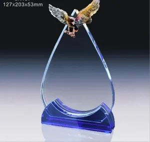 Honor of Crystal High Quality Transparent Crystal Crafts Medal Dapeng Wings Exhibition Trophy Gifts Crystal Trophy Award
