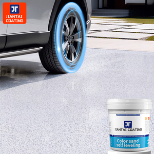 Pintura autonivelante para pisos de arena coloreada con epoxi, resistente al desgaste y antideslizante, pintura impermeable para pisos de mármol autonivelante. - Product Image 1